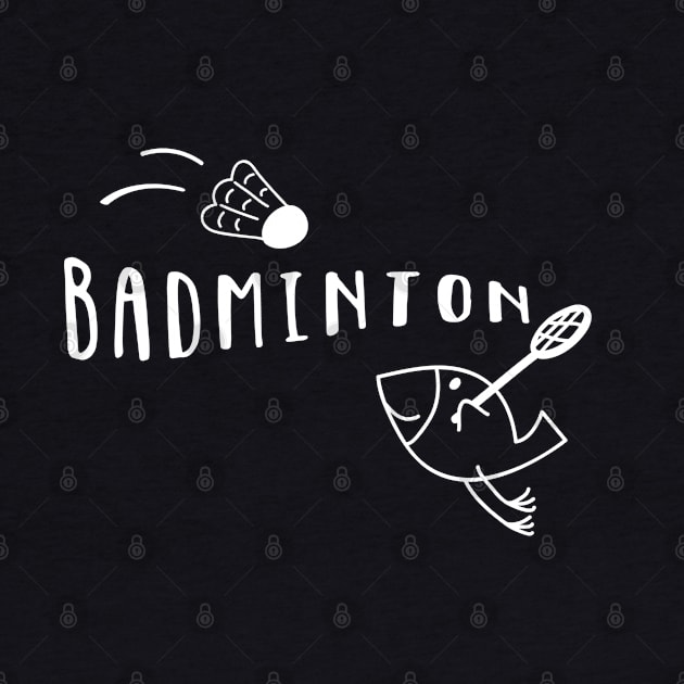 Badminton Bird Funny by katelein